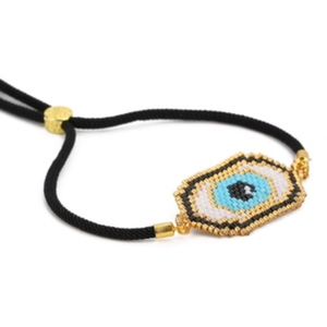 Bohemian mati tassel Adjustable Hamsa Bracelet